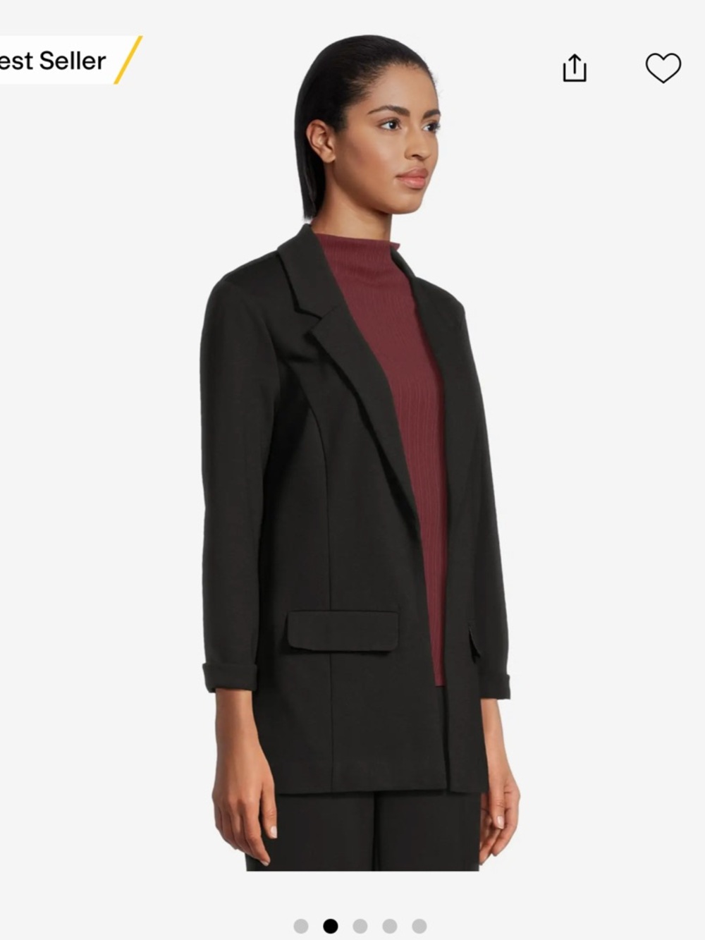 Liverpool Black Tailored Blazer with Flap Pocket